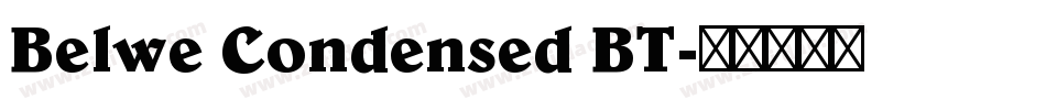 Belwe Condensed BT字体转换